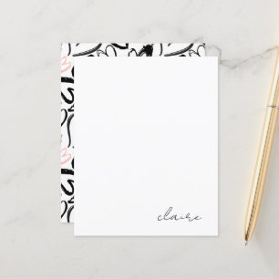 Personalisierter Name Pink Hearts Papier