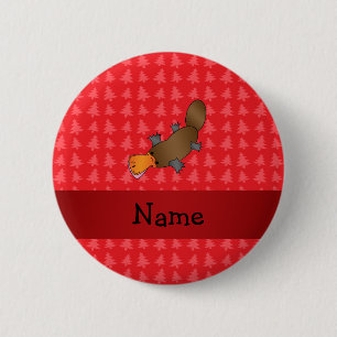 Personalisierter Name Platypus Button