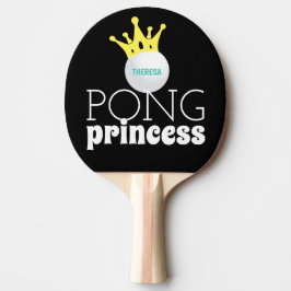 Personalisierter Name Pong Princess Tischtennis Schläger