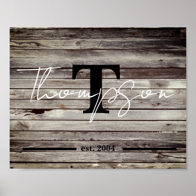 Personalisierter Name Poster (Vorne)