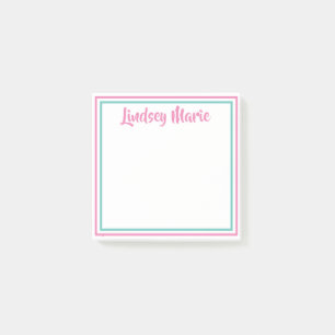 PERSONALISIERTER Name Postit-Notizen Post-it Klebezettel