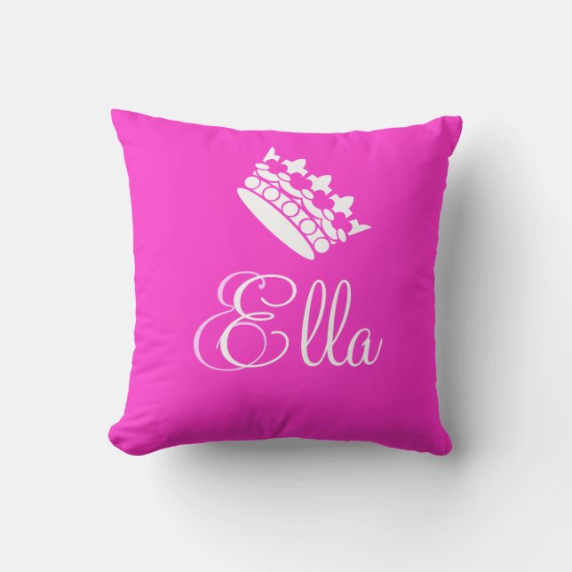 Personalisierter Name Princess Ella Pillow Kissen (Vorderseite)