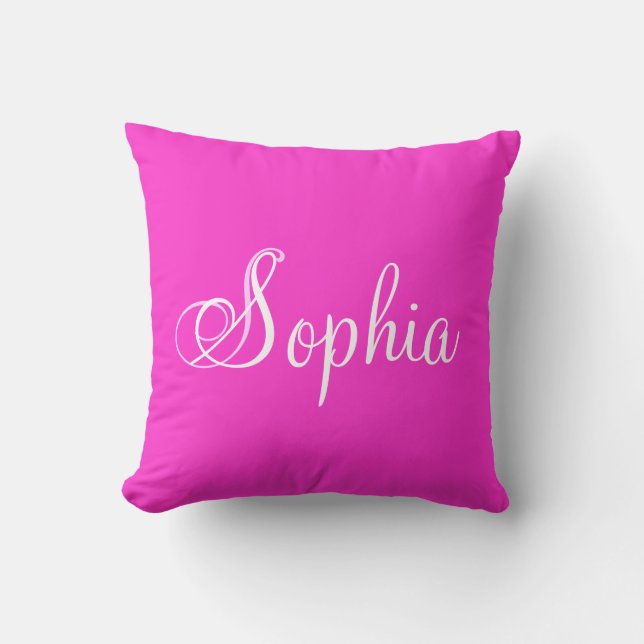 Personalisierter Name Princess Sophia Pillow Kissen (Vorderseite)