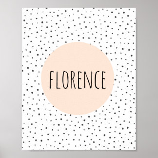 Personalisierter Name Print - Kinderzimmer - Kinde Poster