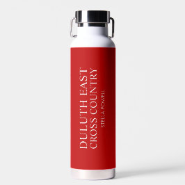 Personalisierter Name Red Sports Trinkflasche