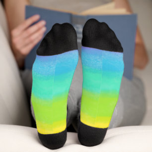 Personalisierter Name Regenbogensocken Socken