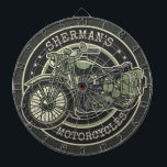 Personalisierter NAME Retro Militärische Motorradf Dartscheibe<br><div class="desc">Personalisierter NAME Retro Military Motorrad Design - Kampf Krieg Vintages Motorrad - Mit Ihrem Namen oder benutzerdefinierten Text!</div>