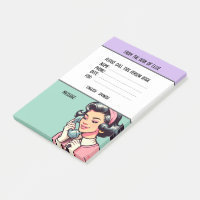 Personalisierter Name Retro-Telefon-Nachricht Büro