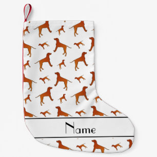 Personalisierter Name Rhodesian ridgeback dogs Kleiner Weihnachtsstrumpf