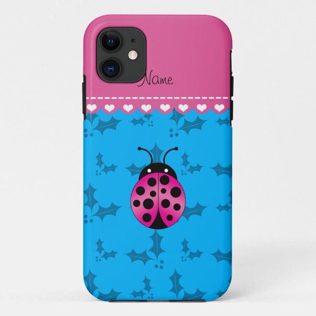 Personalisierter Name Rosa-Kadybug Case-Mate iPhone Hülle (Rückseite)