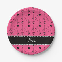 Personalisierter Name Rosa Pariseiffturm