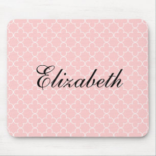 Personalisierter Name   Rosa Vierfolie Mousepad