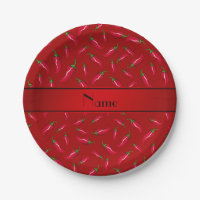 Personalisierter Name Roter Chili Pfeffer