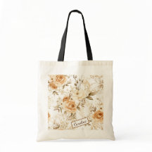 Personalisierter Name Rustic Boho Rose neutral