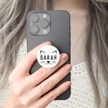 Personalisierter Name Sarah PopGrip für Katzenlieb