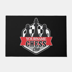 Personalisierter NAME Schachspieler Club Checkmate Fußmatte