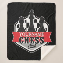 Personalisierter NAME Schachspieler Club Checkmate