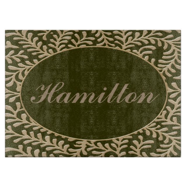 Personalisierter Name Schneidebrett (Vorderseite)