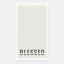 Personalisierter Name Schwarz/Beige Gesegneter Url