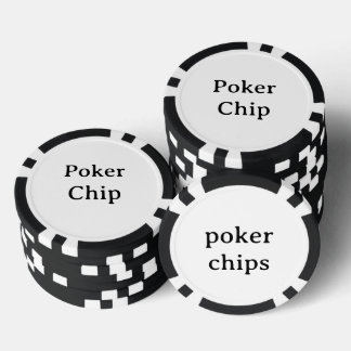 Personalisierter Name schwarzer Pokerchip Pokerchips