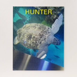 Personalisierter Name Sea Turtle Puzzle