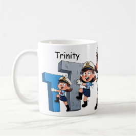 Personalisierter Name Segler Cartoon Charakter * T Kaffeetasse