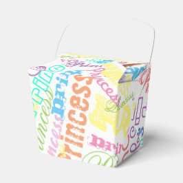 Personalisierter Name Sherbert Pastel Colors Geschenkschachtel
