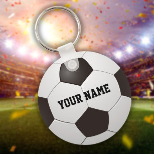 Personalisierter Name Soccer Ball Geschenk Schlüss Schlüsselanhänger