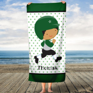 Personalisierter Name Sportboote Kinder Badetuch Badehandtuch