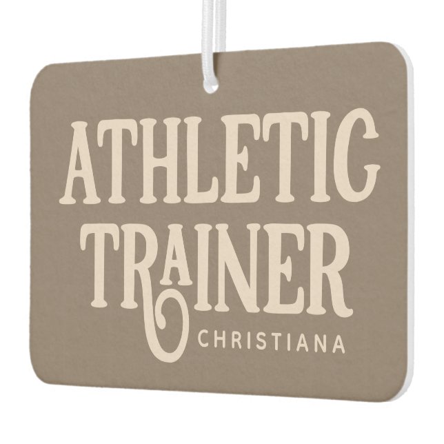 Personalisierter Name Sporttrainer Autolufterfrischer (Links)