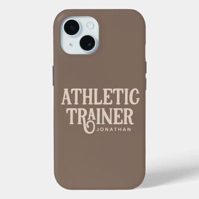 Personalisierter Name Sporttrainer Case-Mate iPhone Hülle (Rückseite)
