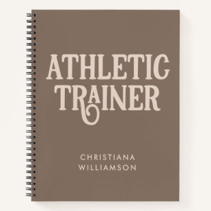 Personalisierter Name Sporttrainer Notizbuch