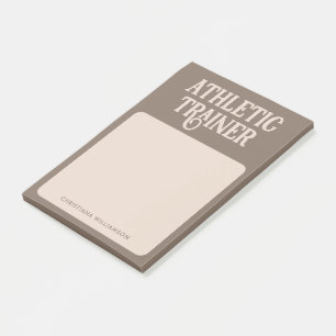 Personalisierter Name Sporttrainer Post-it Klebezettel