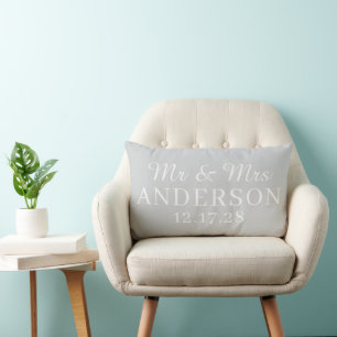 Personalisierter Name Stilvolle moderne minimalist Lendenkissen