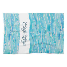 Personalisierter Name Strandwellen Wasserfarbe Neu