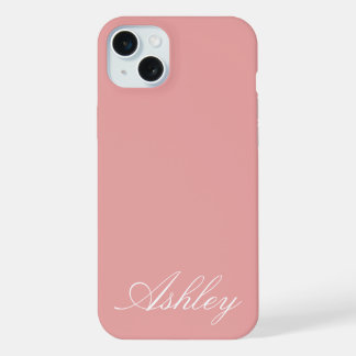 Personalisierter Name Stylisch Modern Elegant Mini iPhone 15 Plus Hülle