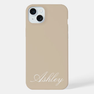 Personalisierter Name Stylisch Modern Elegant Mini iPhone 15 Plus Hülle