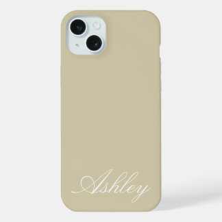 Personalisierter Name Stylisch Modern Elegant Mini iPhone 15 Plus Hülle