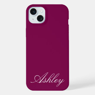 Personalisierter Name Stylisch Modern Elegant Mini iPhone 15 Plus Hülle