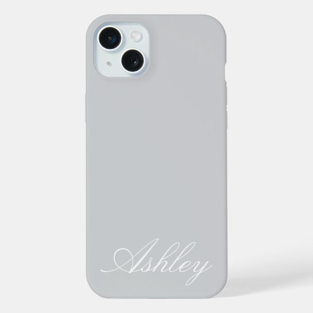 Personalisierter Name Stylisch Modern Elegant Mini iPhone Hülle (Rückseite)