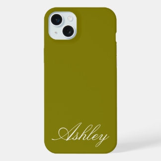 Personalisierter Name Stylisch Modern Elegant Mini iPhone 15 Plus Hülle