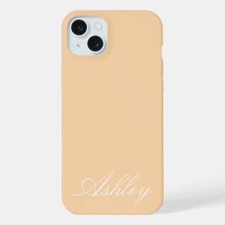 Personalisierter Name Stylisch Modern Elegant Mini iPhone 15 Plus Hülle