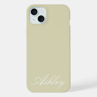 Personalisierter Name Stylisch Modern Elegant Mini iPhone 15 Plus Hülle