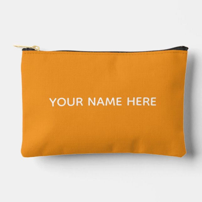 Personalisierter Name Stylisch Modern Elegant Mini Zubehörtasche (Vorderseite)