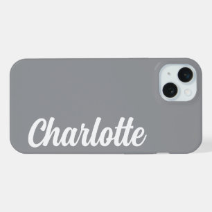 Personalisierter Name Stylisch Modern Minimal Dunk iPhone 15 Plus Hülle