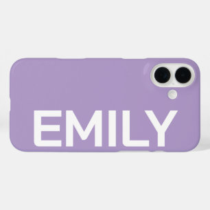 PERSONALISIERTER NAME STYLISCH MODERN MINIMALES MO iPhone 16 PLUS HÜLLE