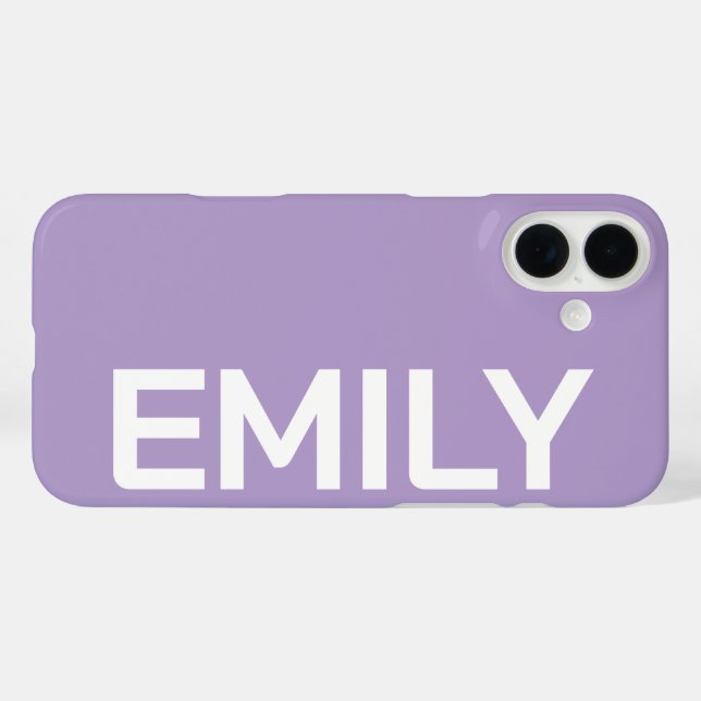 PERSONALISIERTER NAME STYLISCH MODERN MINIMALES MO Case-Mate iPhone HÜLLE (Rückseite (Horizontal))