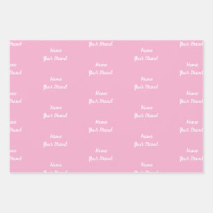 Personalisierter Name Stylisch Moderne Frohe Weihn Geschenkpapier Set