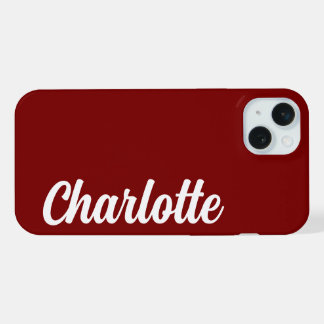 Personalisierter Name Stylisch Moderne Minimal Mon iPhone 15 Plus Hülle