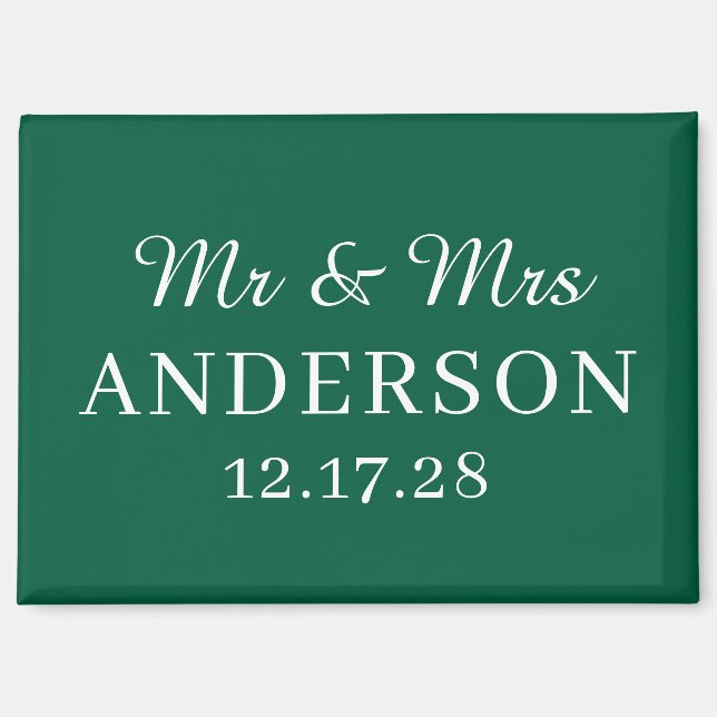 Personalisierter Name Stylisch Moderne Minimale Ho Magnet (Vorderseite)